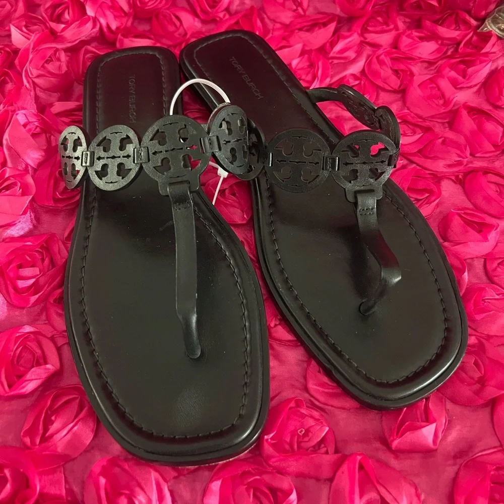 Authentic Tory Burch Women's Tiny Miller Thong Sandals